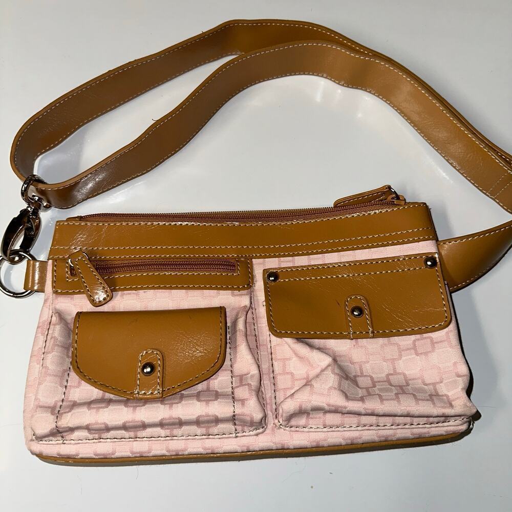 Y2k soft baby pink Nine West mini shoulder bag